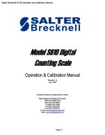 S-610 operation and calibration